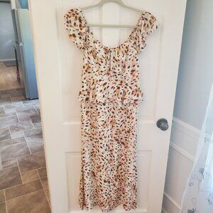 Like New Sweetheart Long Midi Dress by Sofia Jeans Sofia Vergara, leoprd print